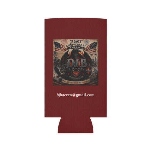 250th Anniversary DJB Eagle Can Cooler — Patriotic Americana Beer Koozie