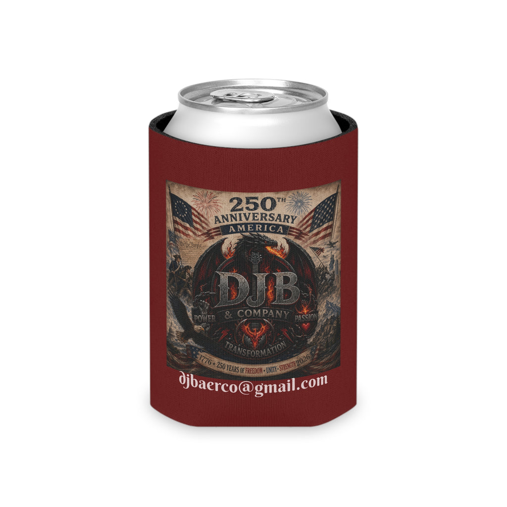 250th Anniversary DJB Eagle Can Cooler — Patriotic Americana Beer Koozie