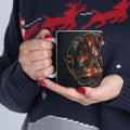 Patriotic Eagle Flame Ceramic Mug – 'America's 250 Yrs of Freedom' Memorial Coffee Cup