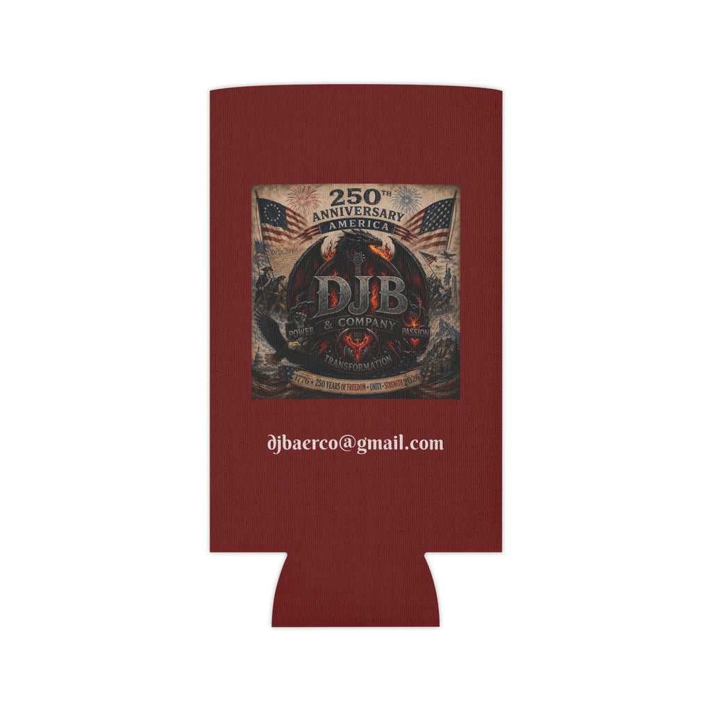 250th Anniversary DJB Eagle Can Cooler — Patriotic Americana Beer Koozie