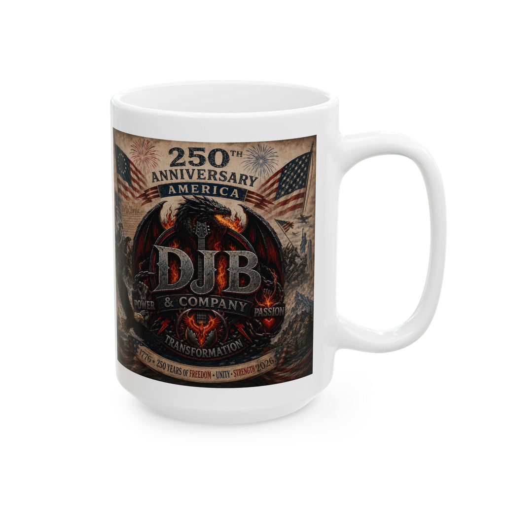 American Patriot Ceramic Mug — Eagle, Flag & 'BORN' Vintage Military Tribute (11oz/15oz)