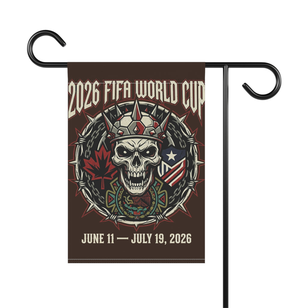 Garden Flag — 2026 FIFA World Cup Skull Crown Garden Banner (June 11–July 19, 2026)