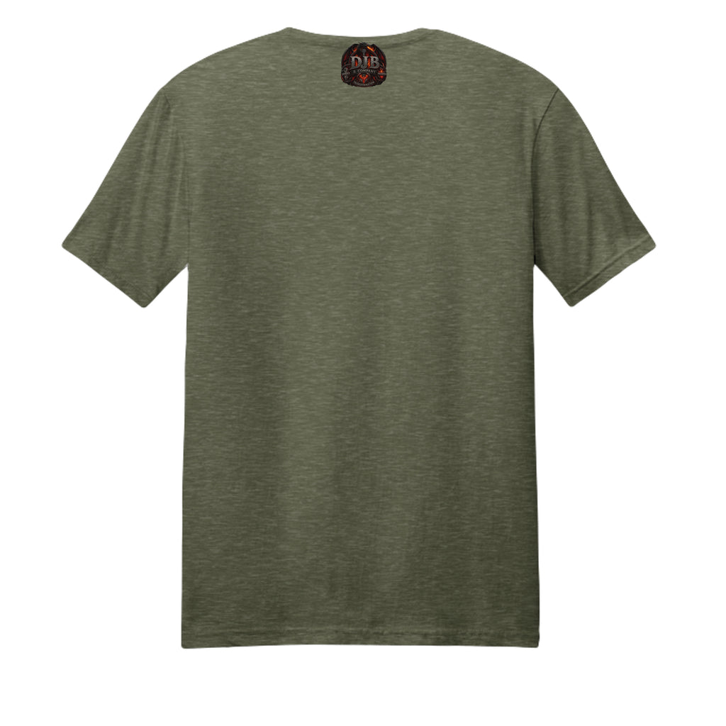 Heathered Olive - DM108 - BACK