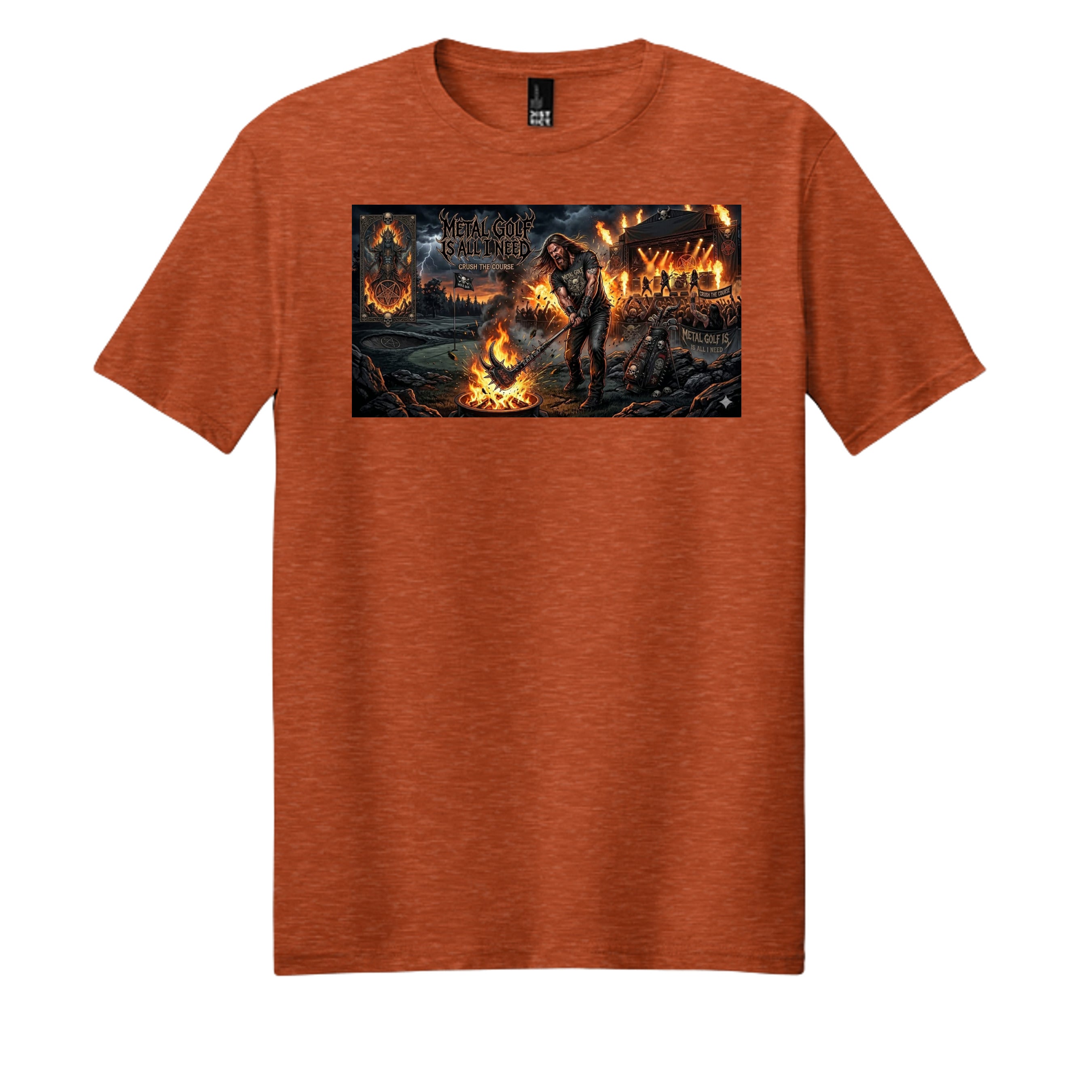 Deep Orange Heather - DM108 - FRONT